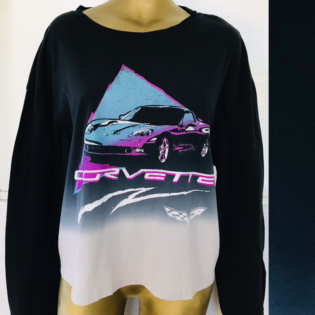 Nwt Gm Official Corvette Long Sleeve Tee Shirt Xxl